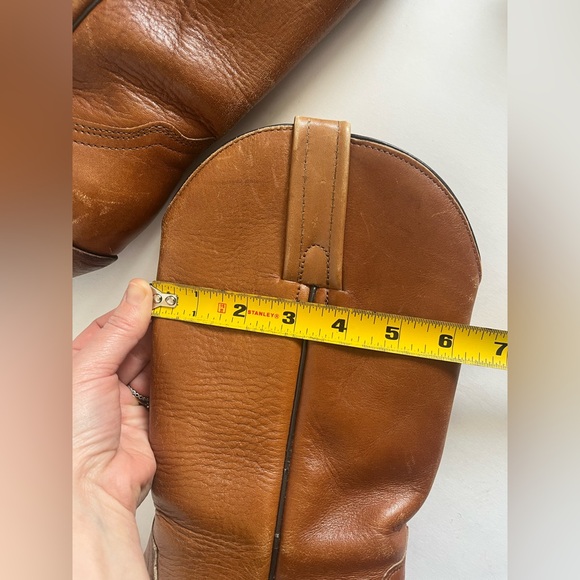 Vintage Frye Boots Genuine Leather Pull-on Western Boots Brown Women’s US 8 - Picture 15 of 16